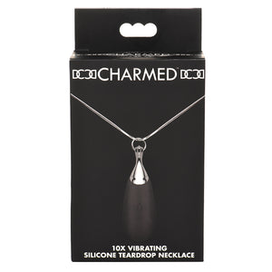 Vibrating Silicone Teardrop Necklace