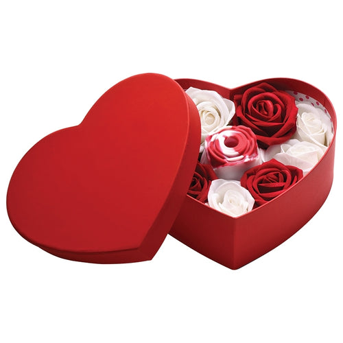 Sucking Rose Heart Box-Red/White