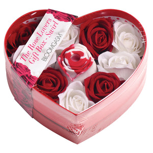 Sucking Rose Heart Box-Red/White