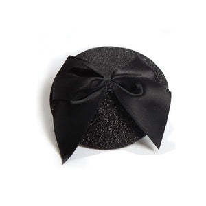 Bijoux Burlesque Classic Glitter/Black Bow Tie