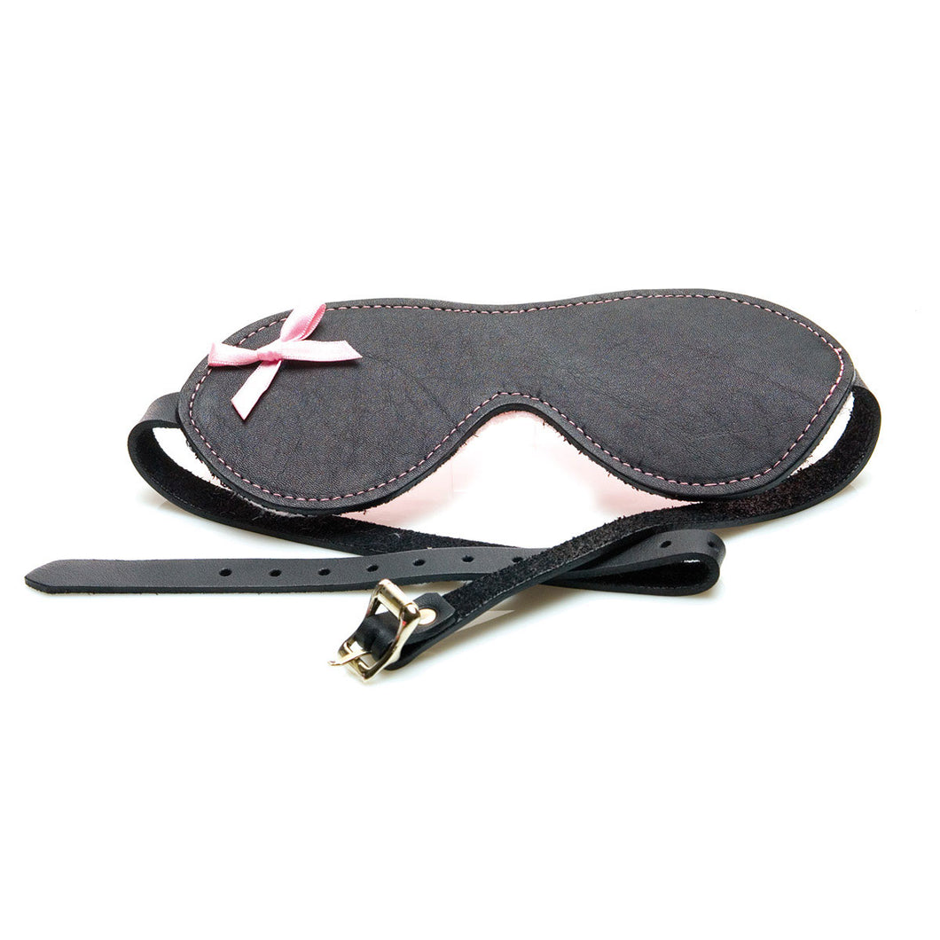 SEX KITTEN LEATHER BUCKLE BLINDFOLD