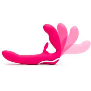 HAPPY RABBIT STRAPLESS STRAP-ON - PINK