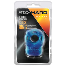 Load image into Gallery viewer, Stay Hard Reusable 5 Function Cockring-Blue