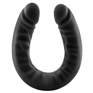 Ruse Silicone Double Headed Dildo-Black 18"