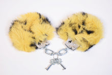 Load image into Gallery viewer, Rabbit Fur Locking Metal Handcuffs