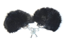 Load image into Gallery viewer, Rabbit Fur Locking Metal Handcuffs