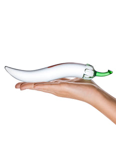 Chili Pepper Dildo-Clear 8"