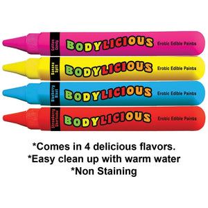 Bodylicious Erotic Edible Body Paint Pens 4pk