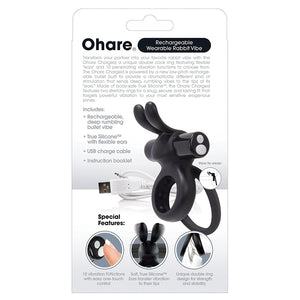 Ohare Rechargeable Wearable Rabbit-Black