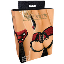 Load image into Gallery viewer, Sportsheets Red Lace Corsette Strap-On